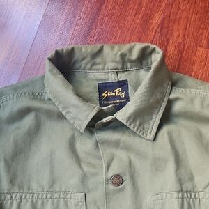 Stan Ray USA Olive Green Chore Shop Jacket - Men's SMALL - Workwear Coat